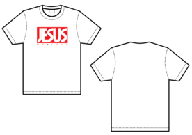 단체티 디자인 예시 (JESUS 스타일)