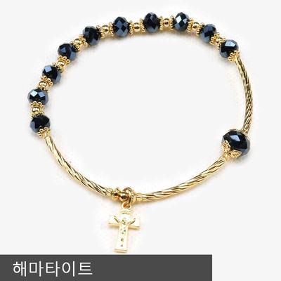 크리스탈 론델컷 묵주팔찌 6colors